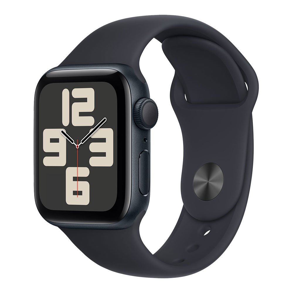 Apple Watch SE 2024 GPS 40mm Midnight Aluminum Case with Midnight Sport Band S/M