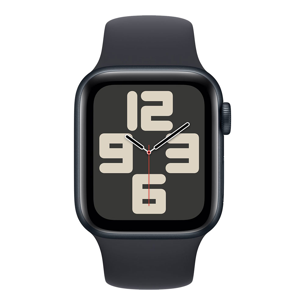 Apple Watch SE 2024 GPS 40mm Midnight Aluminum Case with Midnight Sport Band S/M