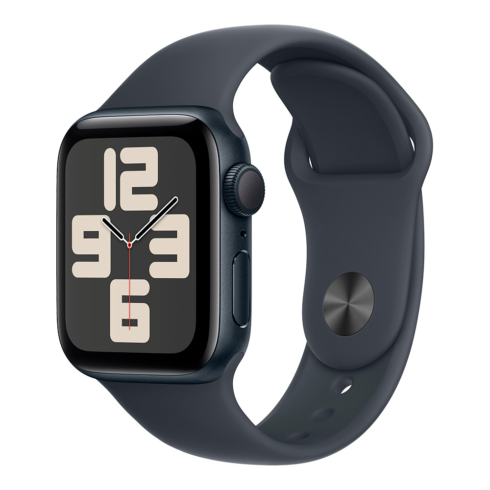 Apple Watch SE 2024 GPS 40mm Midnight Aluminum Case with Midnight Sport Band M/L