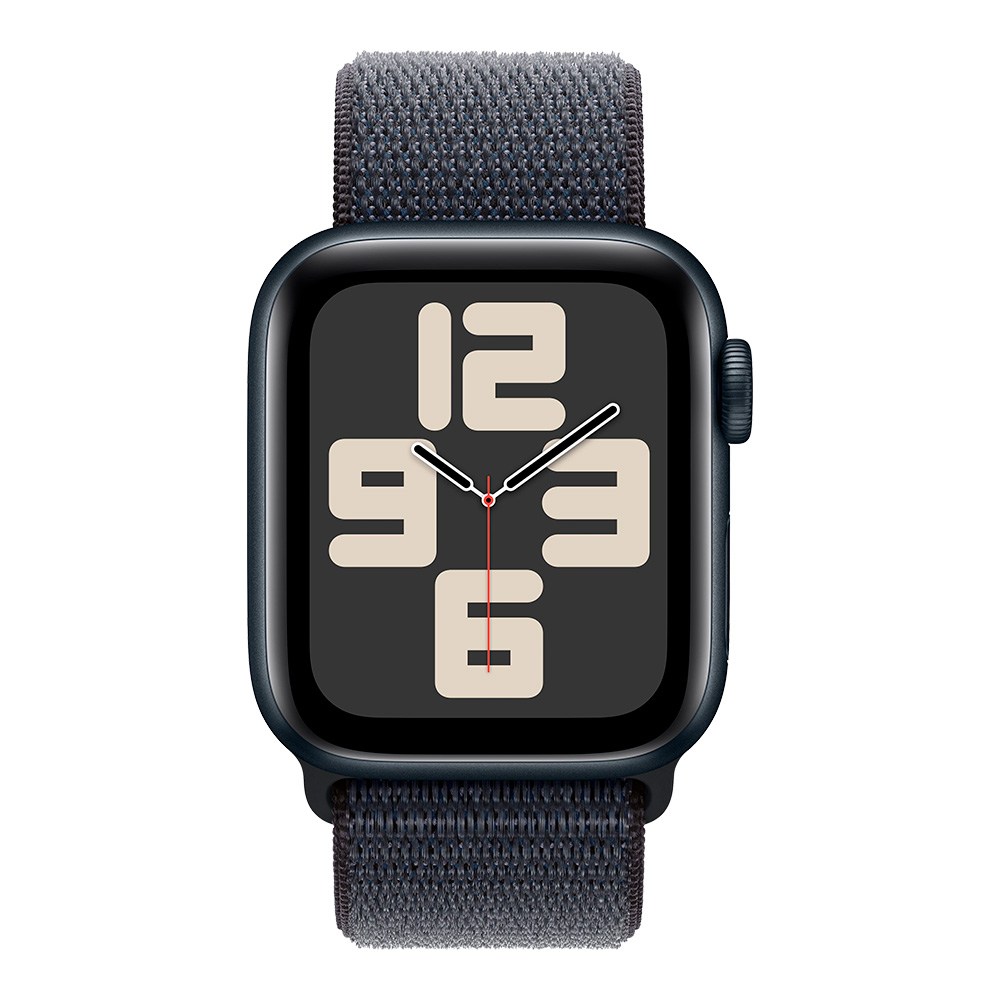 Apple Watch SE 2024 GPS 40mm Midnight Aluminum Case with Ink Sport Loop