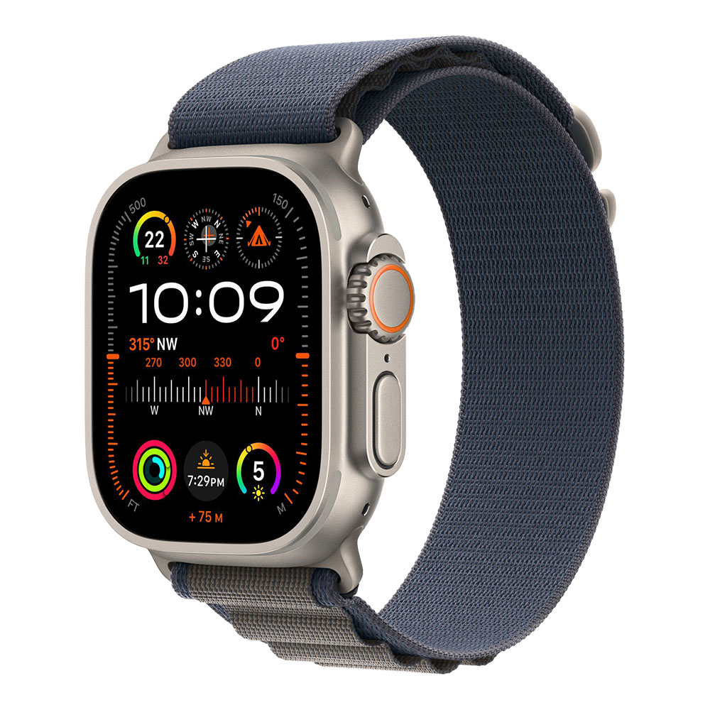 Apple Watch Ultra 2 with Blue Alpine Loop S