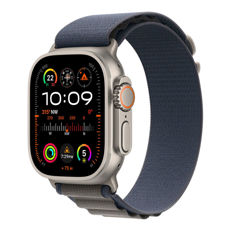 Apple Watch Ultra 2 with Blue Alpine Loop S