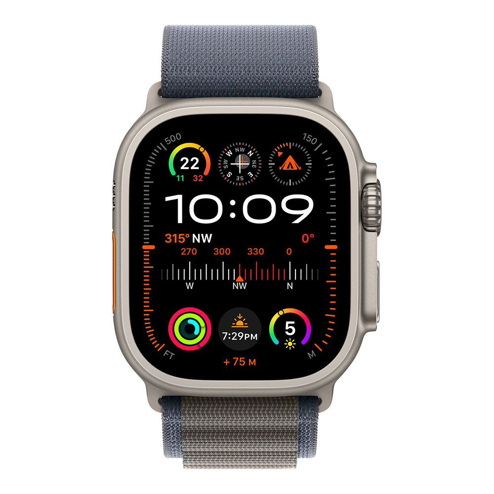Apple Watch Ultra 2 with Blue Alpine Loop S