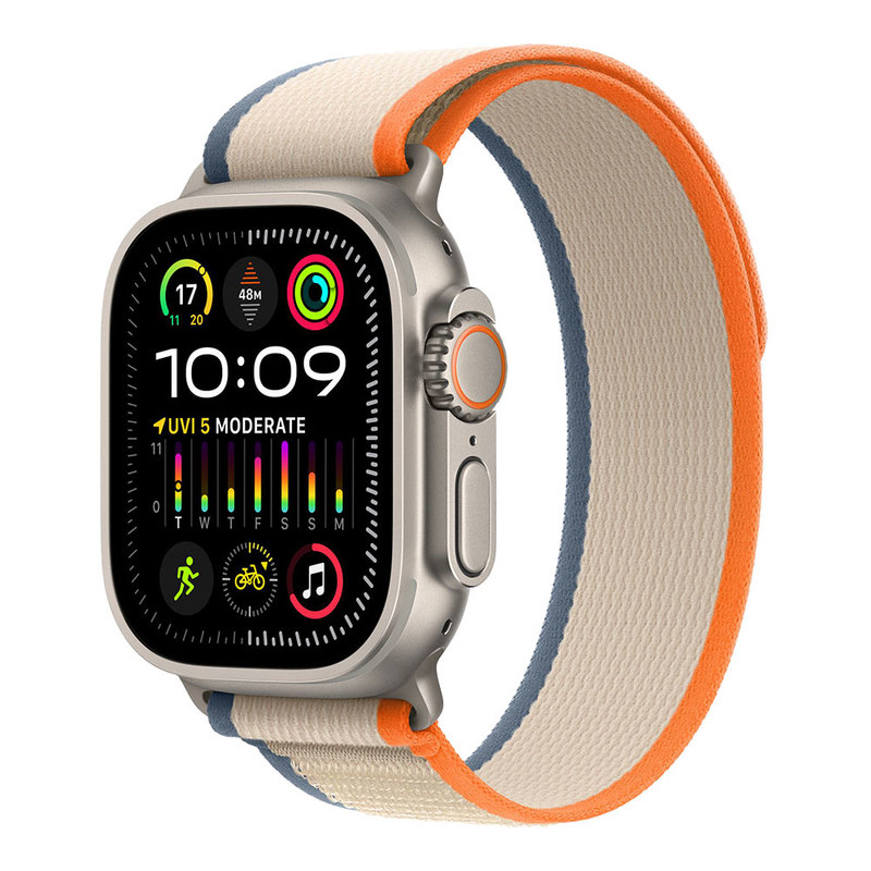 Apple Watch Ultra 2 with Orange/Biege Trial Loop S/M