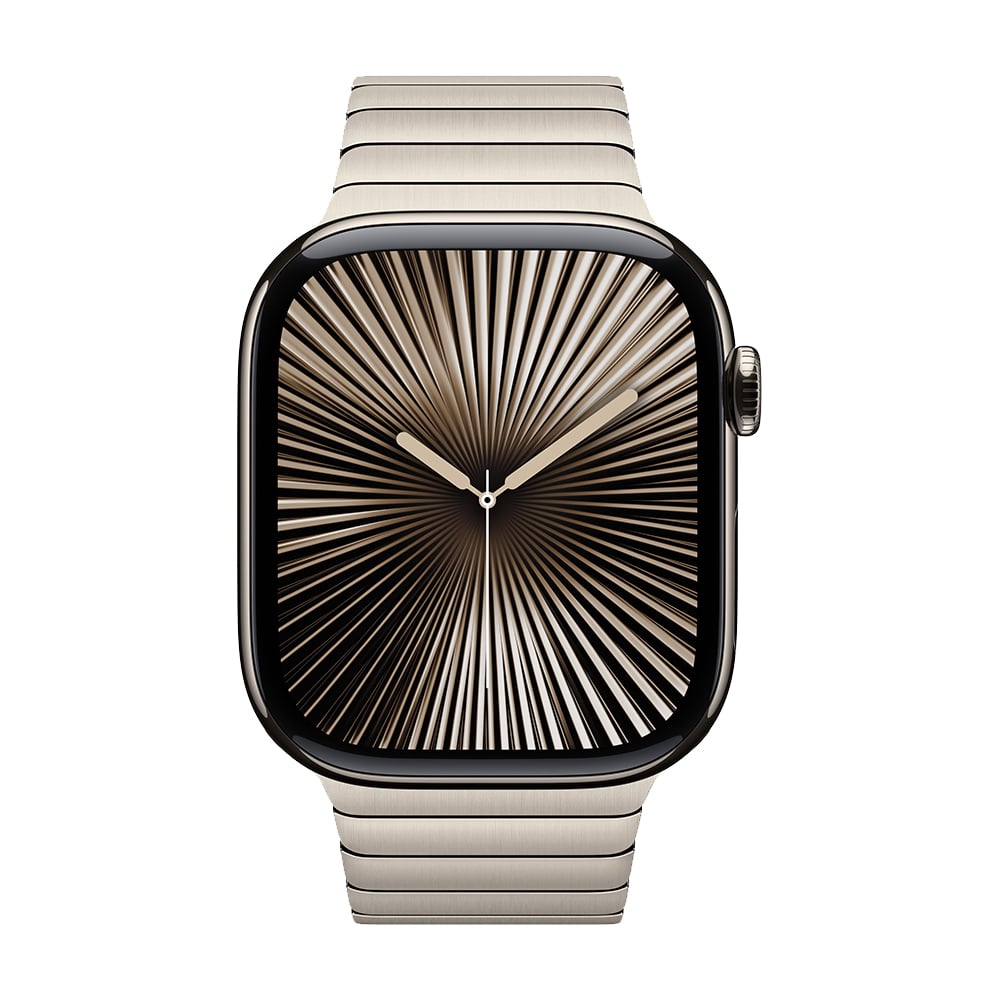 Apple Watch Series 10 GPS+Cellular 46mm Natural Titanium Case with Natural Link Bracelet