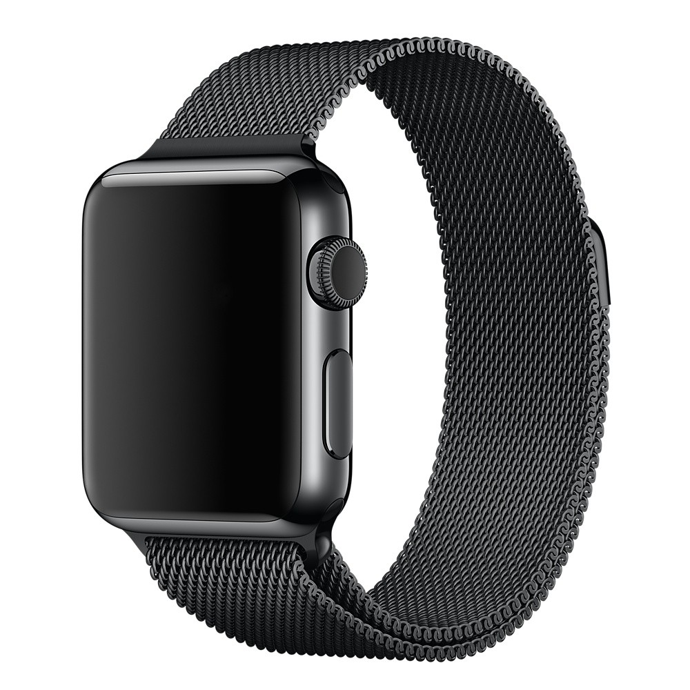 Ремешок Milanese Loop для Apple Watch 38/40 mm черный
