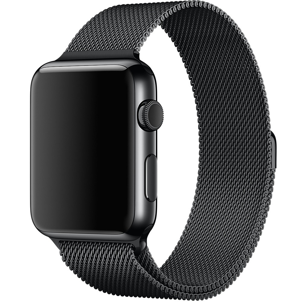 Ремешок Milanese Loop для Apple Watch 42/44mm черный