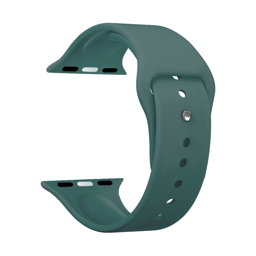 Ремешок Band Silicone для Apple Watch 38/40 mm, силиконовый, (Зеленый)