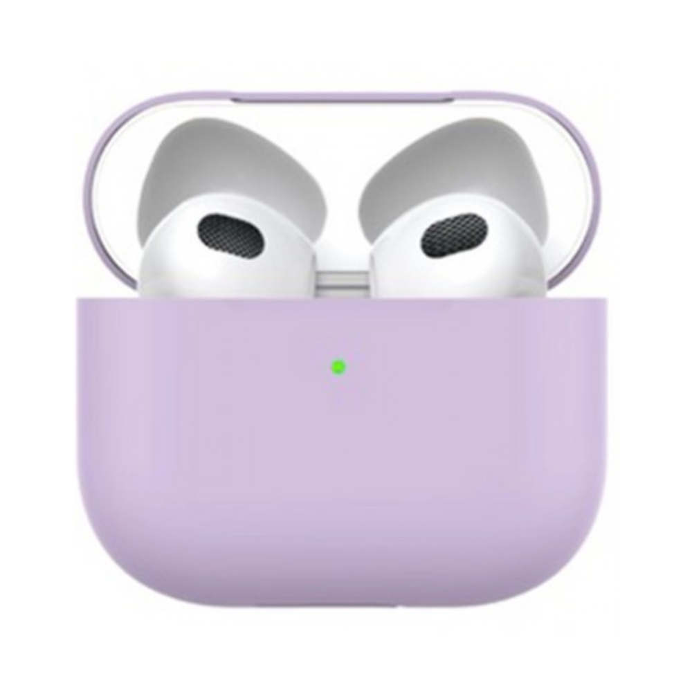 Силиконовый чехол класса Premium для AirPods 3 Deppa (лаванда)