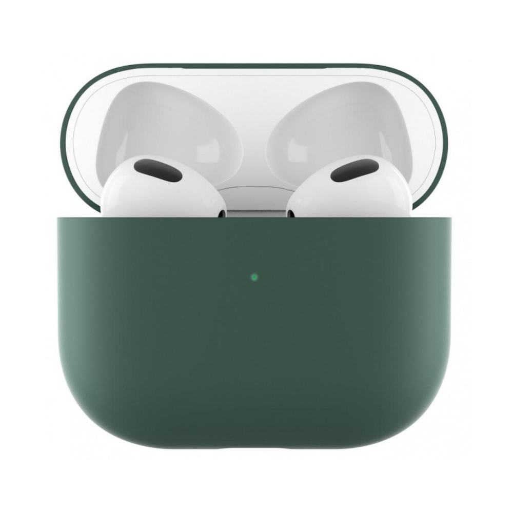 Силиконовый чехол класса Premium для AirPods 3 Deppa (зеленый)