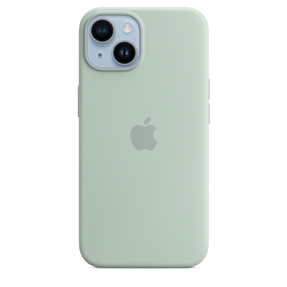 Силиконовый чехол для iPhone 14 Plus Салатовый