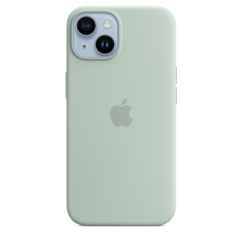 Силиконовый чехол для iPhone 14 Plus Салатовый