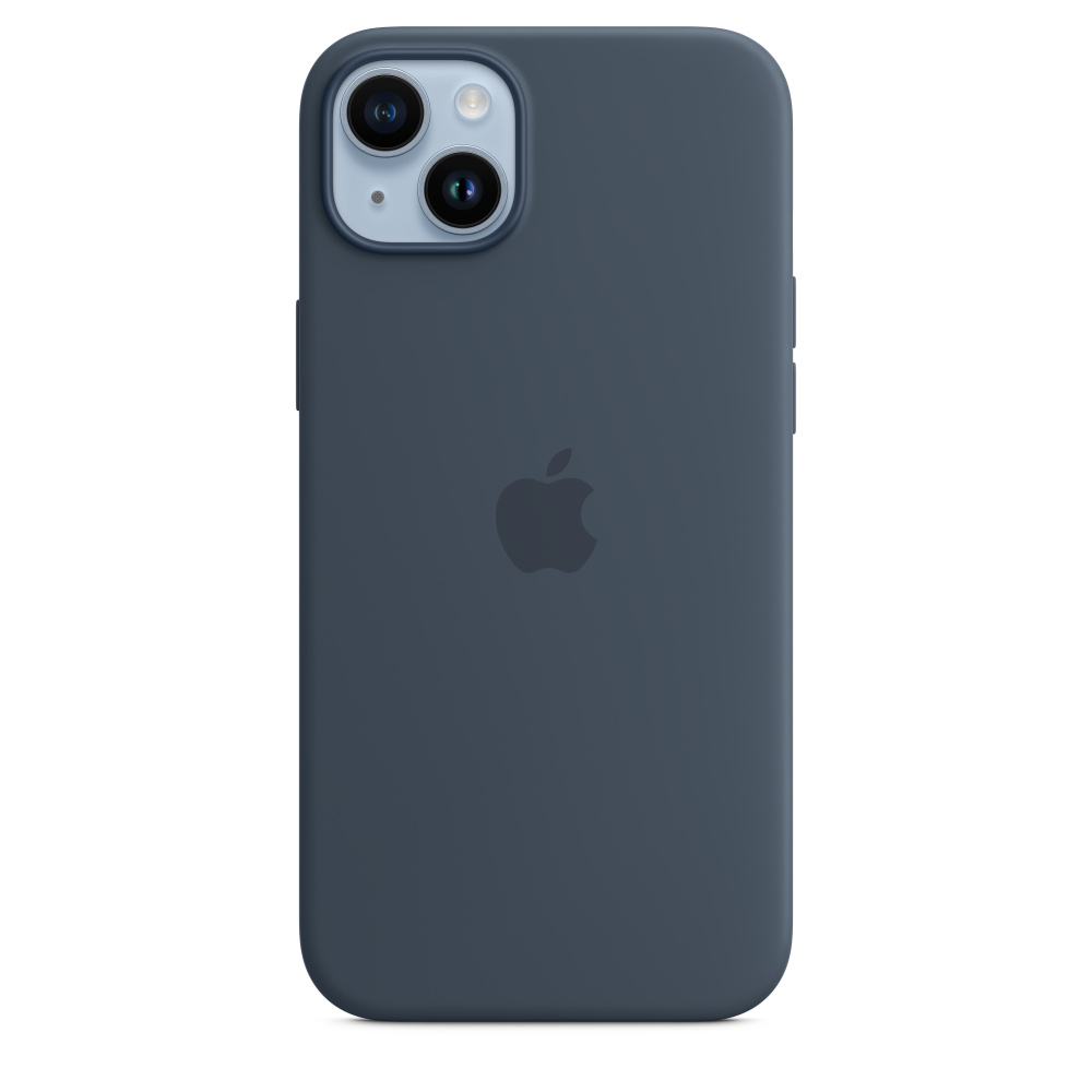 Силиконовый чехол для iPhone 14 Plus Синий