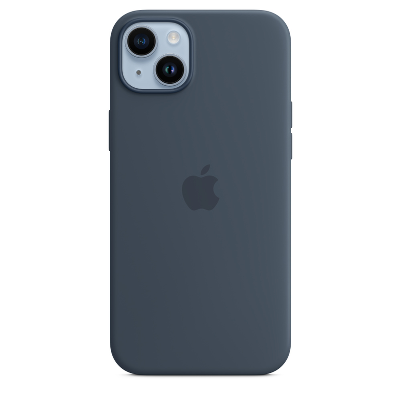 Силиконовый чехол для iPhone 14 Plus Синий