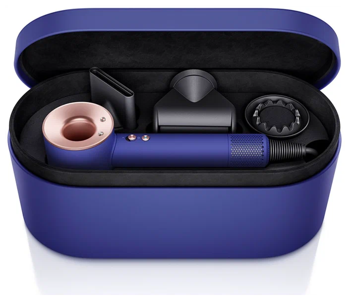Фен Dyson Supersonic HD07 Gift Edition, синий/розовое золото