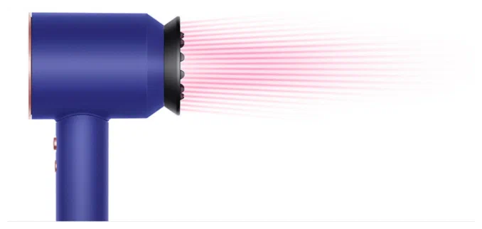 Фен Dyson Supersonic HD07 Gift Edition, синий/розовое золото