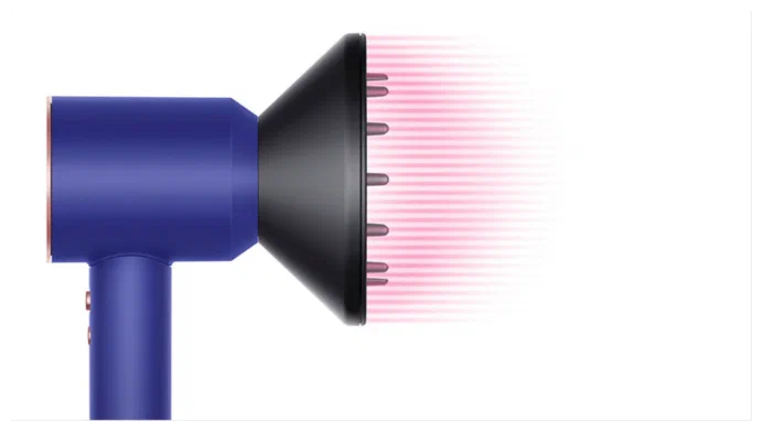 Фен Dyson Supersonic HD07 Gift Edition, синий/розовое золото