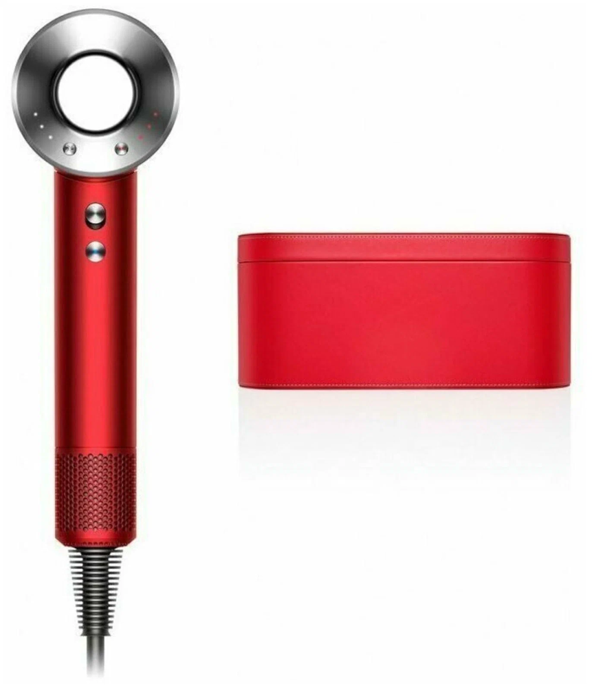 Фен Dyson Supersonic HD07 Gift Edition, красный/никель