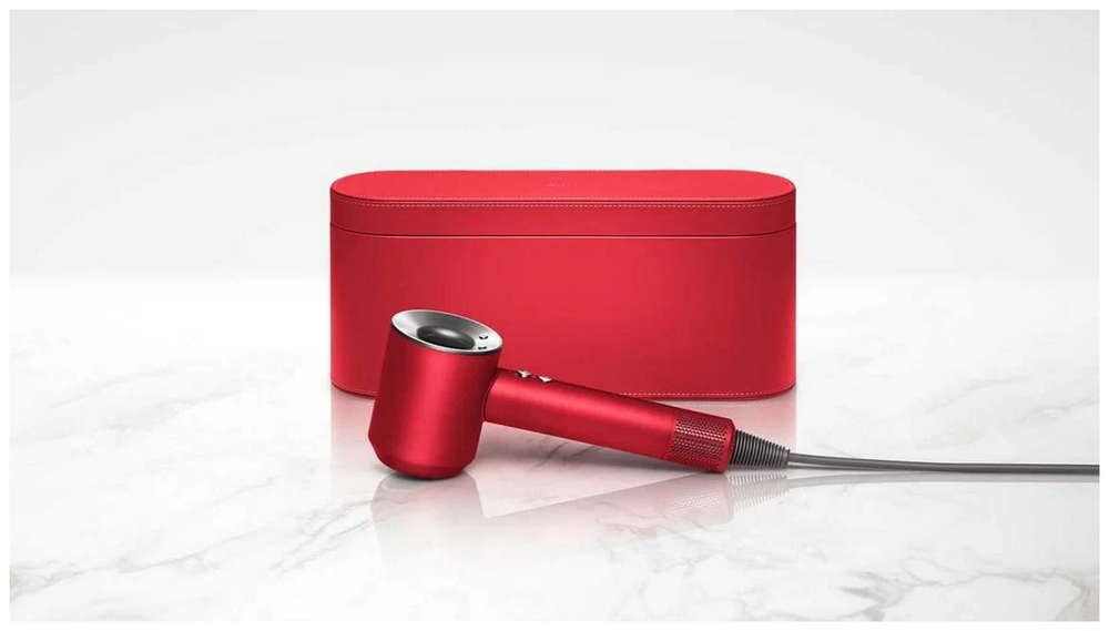 Фен Dyson Supersonic HD07 Gift Edition, красный/никель