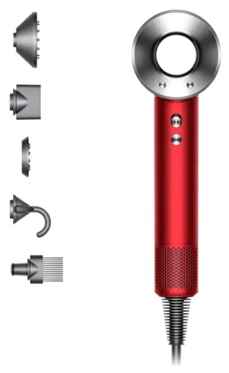 Фен Dyson Supersonic HD07 Gift Edition, красный/никель