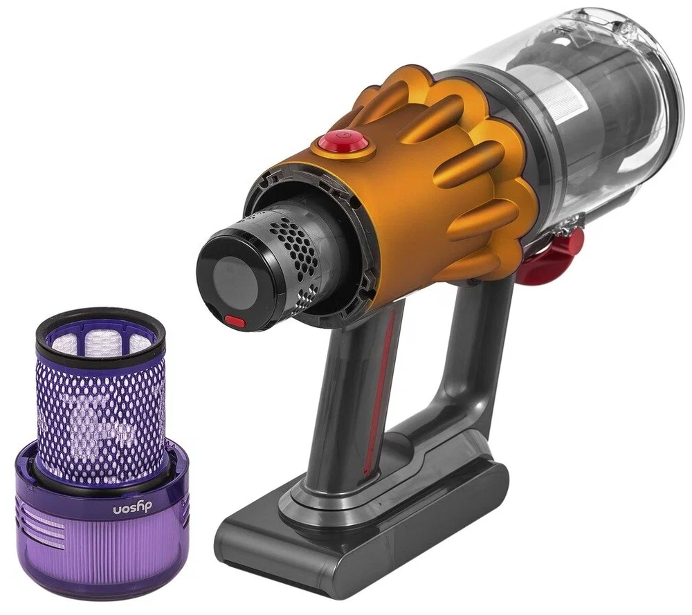 Пылесос Dyson V12 Slim Absolute, золотистый