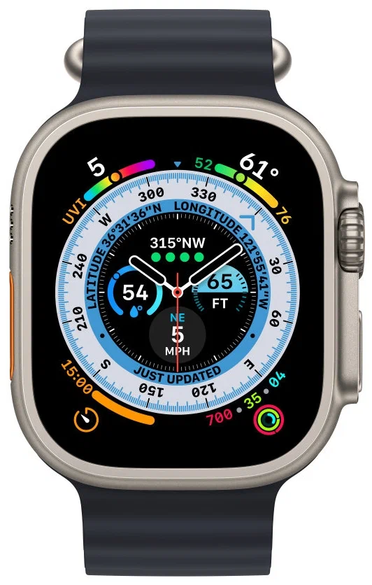 Ремешок для Apple Watch Ultra 49mm Ocean Band Черный