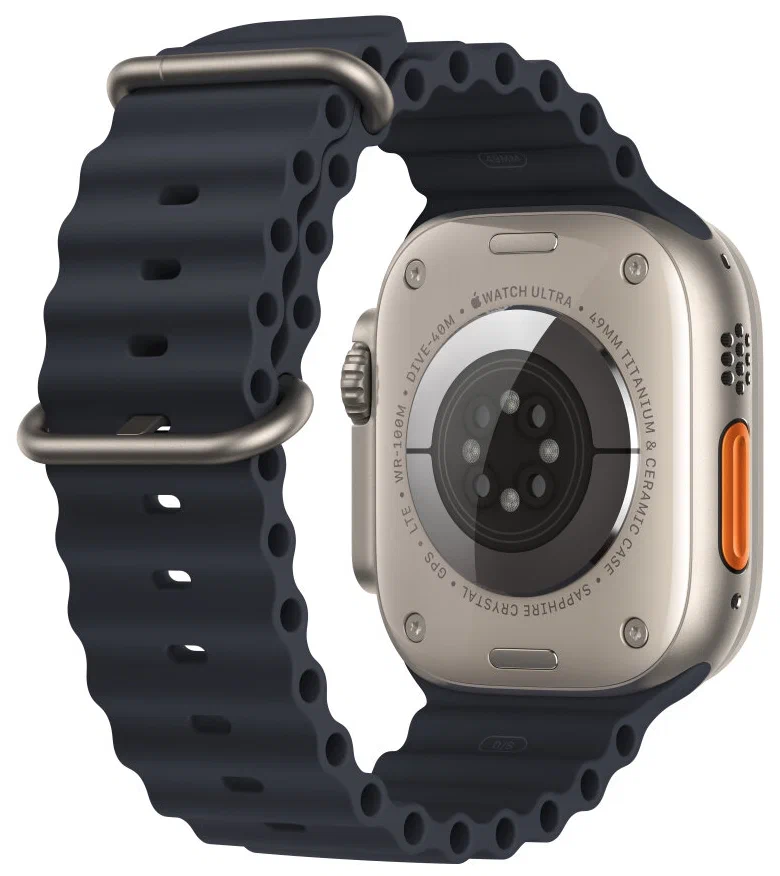 Ремешок для Apple Watch Ultra 49mm Ocean Band Черный