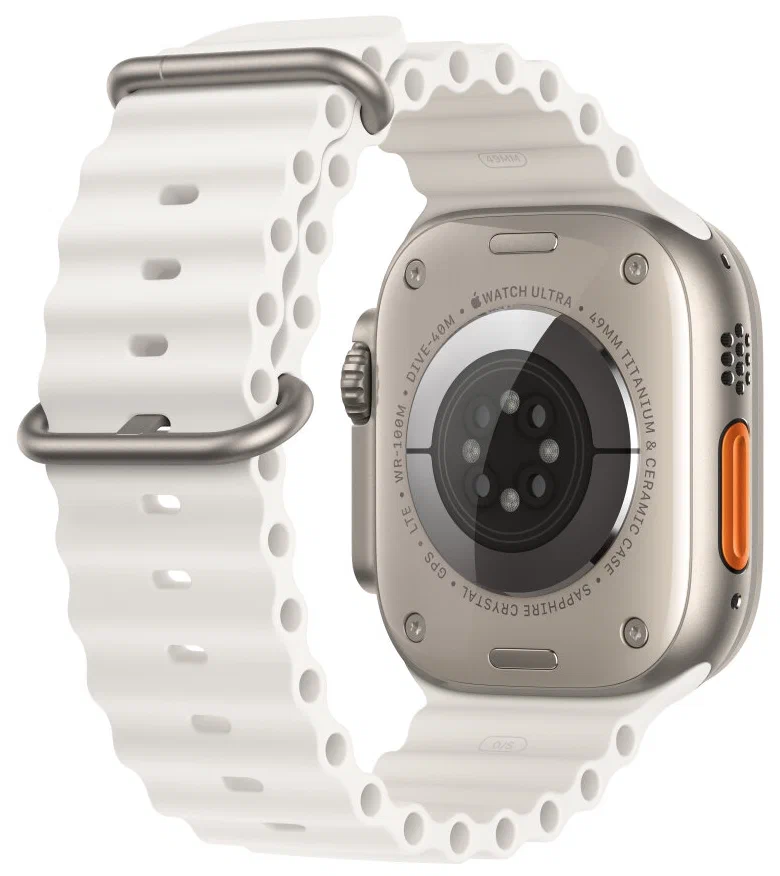 Ремешок для Apple Watch Ultra Ocean Band Белый
