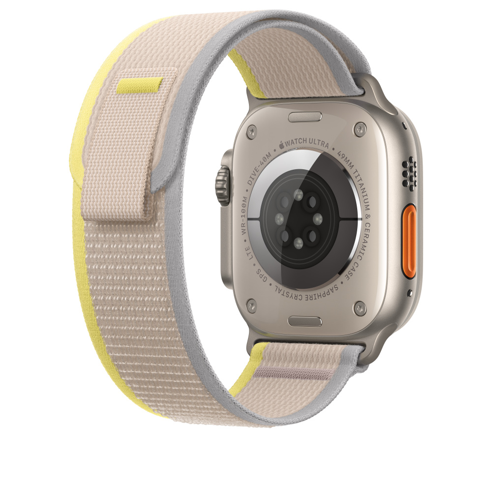 Ремешок для Apple Watch Ultra Trail Loop 49mm Yellow/Beige -  бежево-желтый