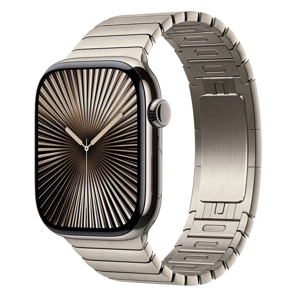 Apple Watch Series 10 GPS+Cellular 46mm Natural Titanium Case with Natural Link Bracelet