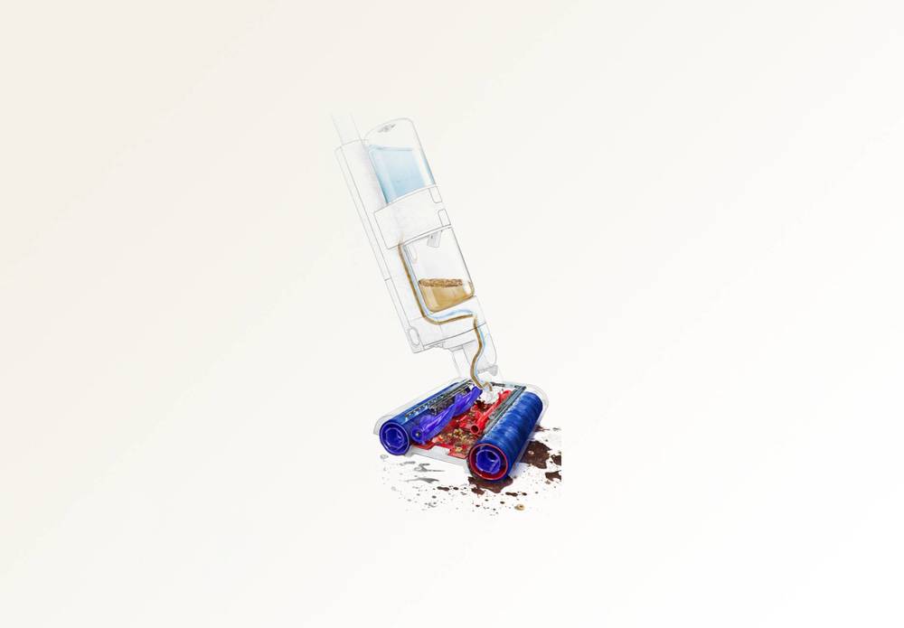 Моющий пылесос Dyson G1 Wash Синий/Черный