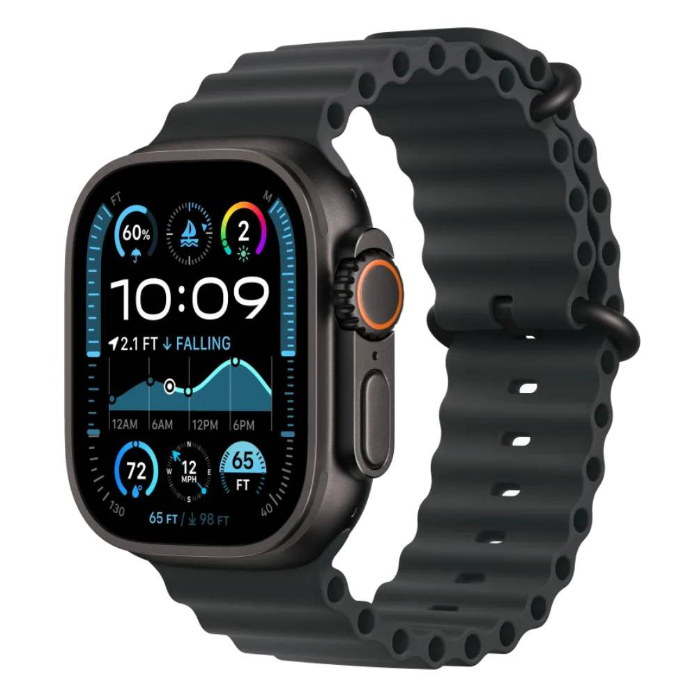 Apple Watch Ultra 2 Black Titanium with Ocean Band Black
