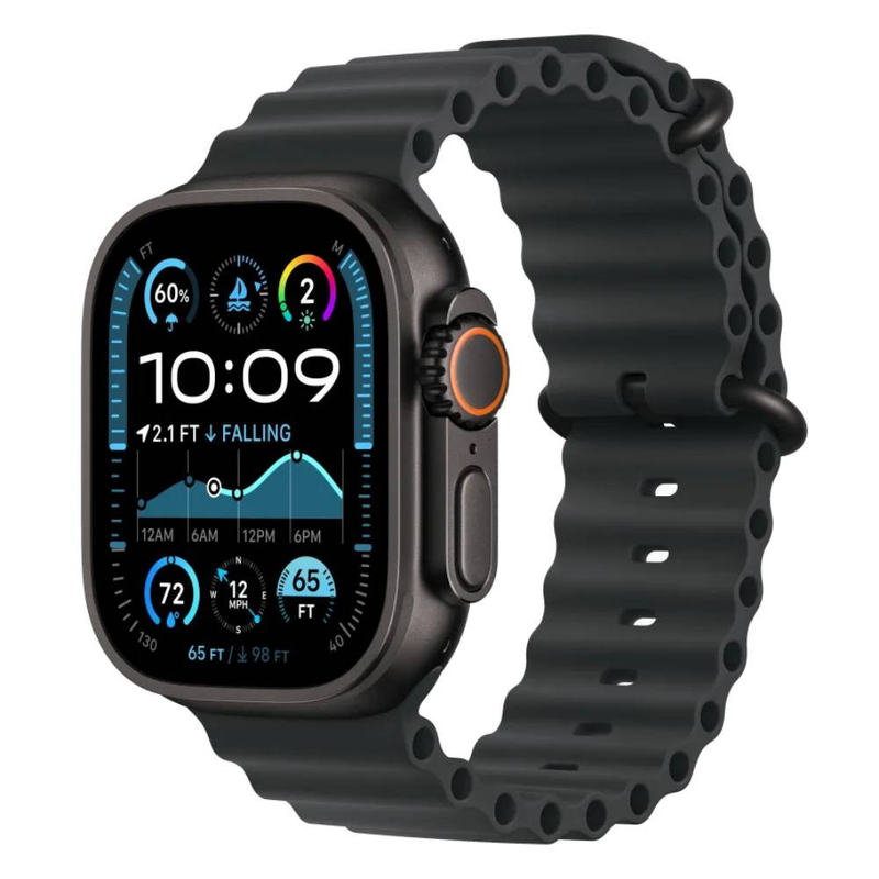 Apple Watch Ultra 2 Black Titanium with Ocean Band Black