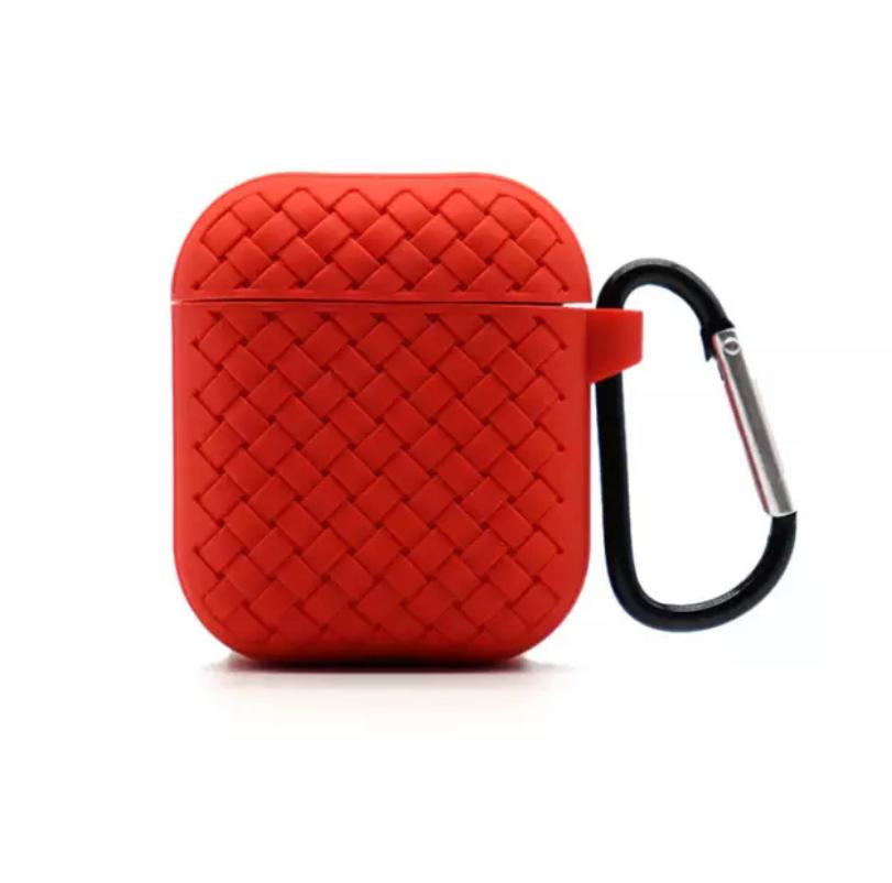 Чехол плетение для AirPods Red