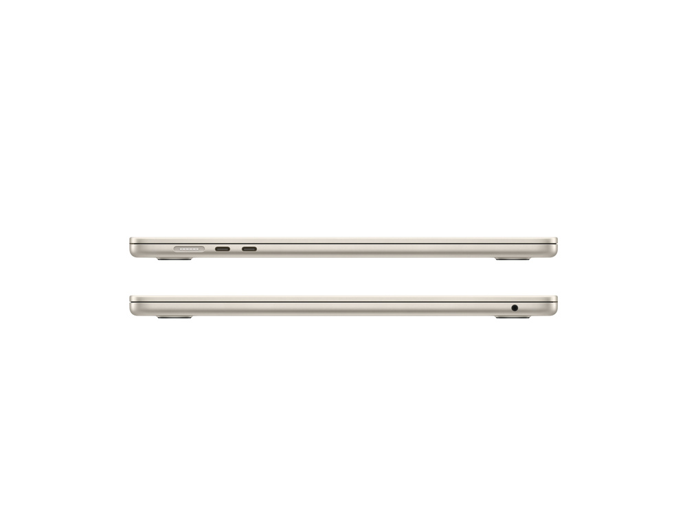 Ноутбук Apple MacBook Air 15" (M2, 8C CPU/10C GPU, 2023), 8 ГБ, 256 ГБ SSD Starlight MQKU3