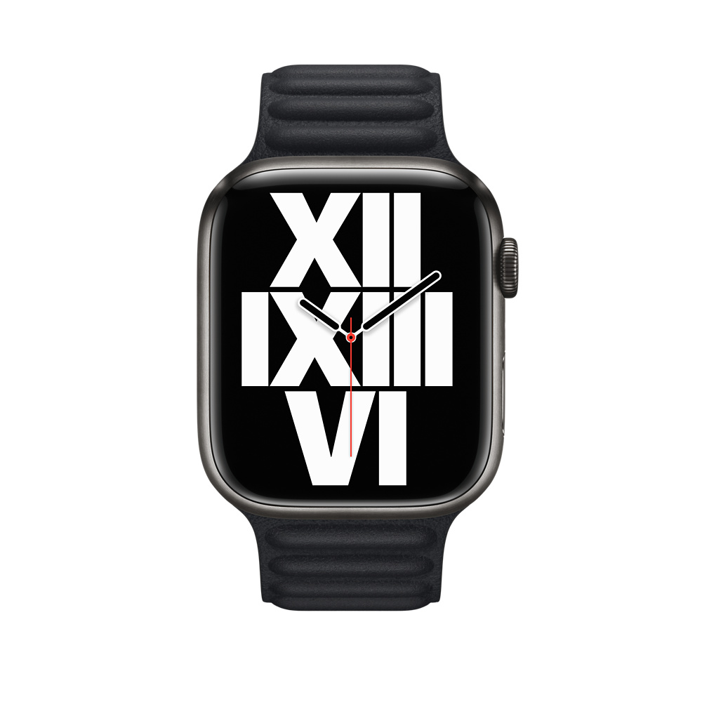 Ремешок Leather Link для Apple Watch 38/40/41 mm темная ночь