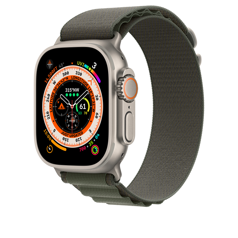 Ремешок Alpine Loop для Apple Watch 38/40/41 mm зеленый