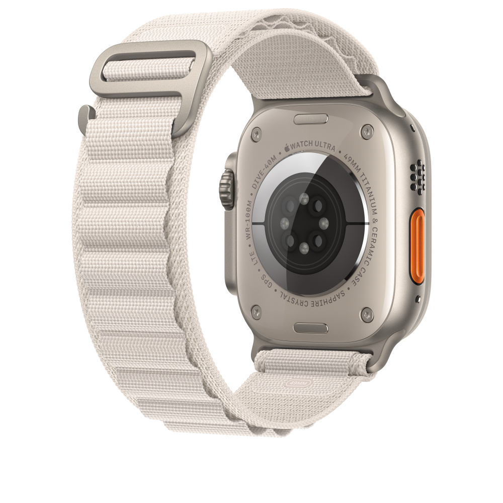 Ремешок Alpine Loop для Apple Watch 38/40/41 mm серебристый