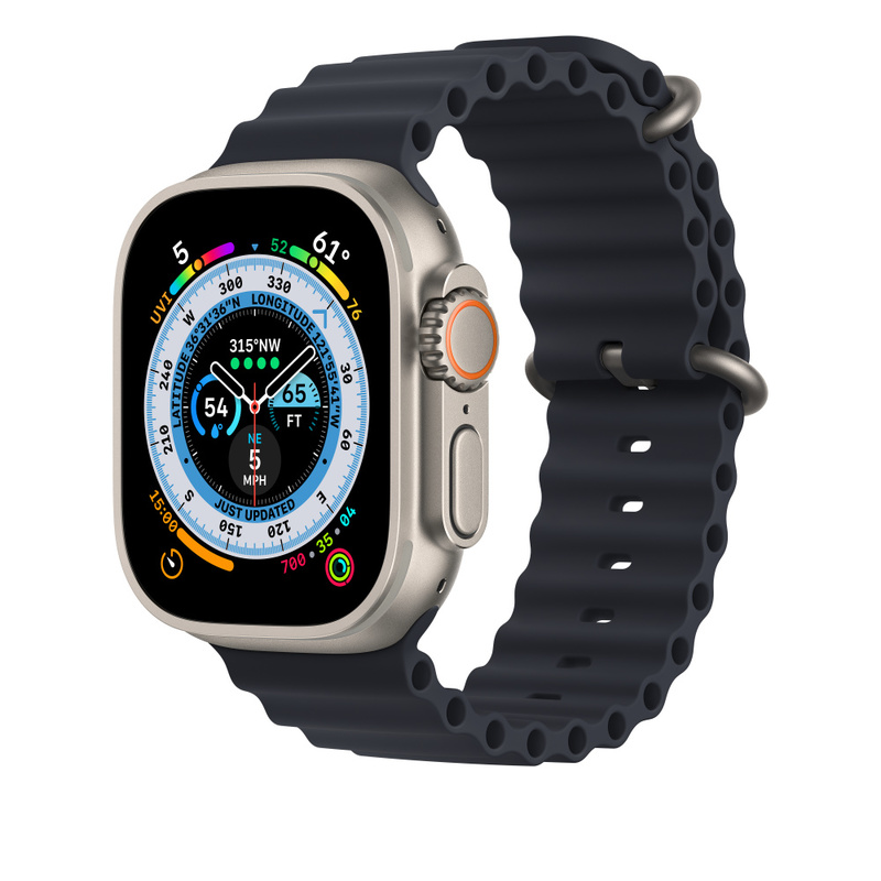 Ремешок для Apple Watch Ultra 49mm Ocean Band Черный