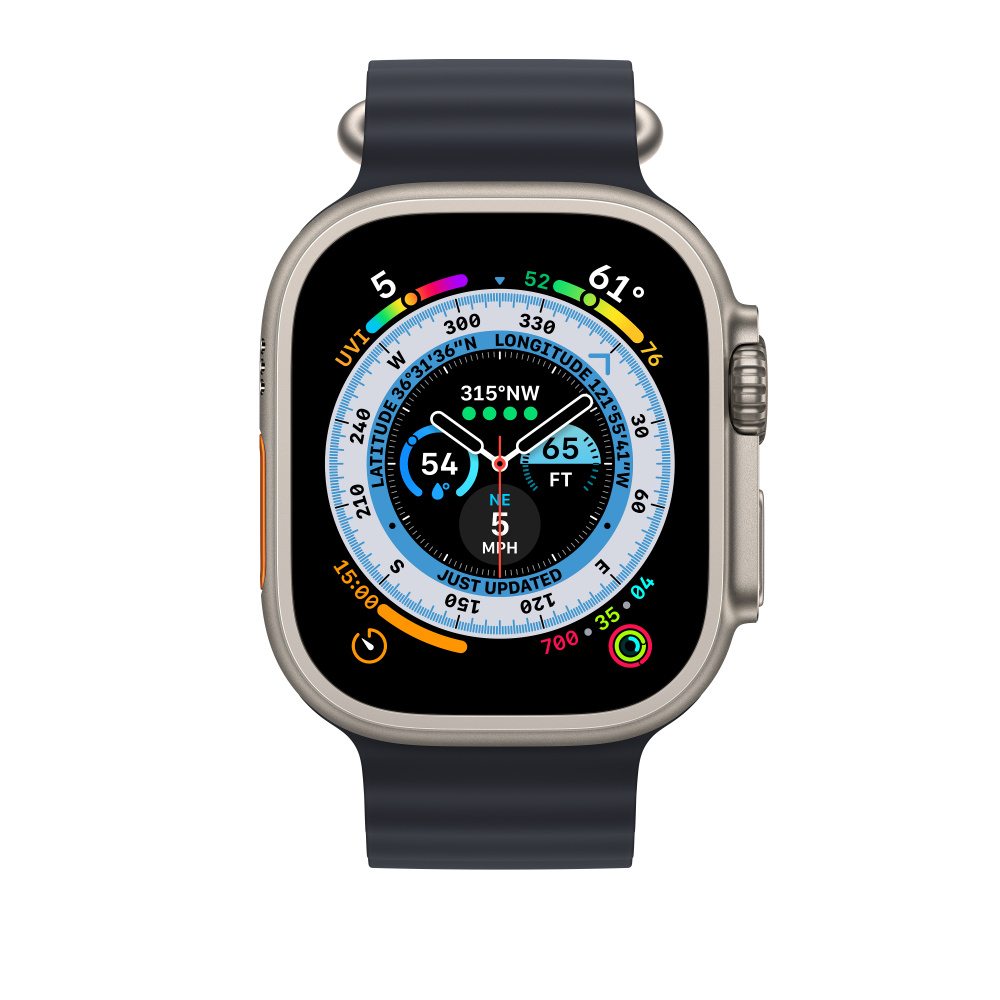 Ремешок Оcean band для Apple Watch 42/44/45/49 mm черный