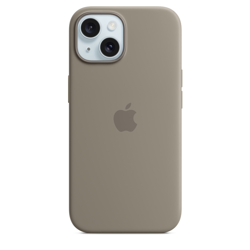 Силиконовый чехол для iPhone 15 Plus Глина