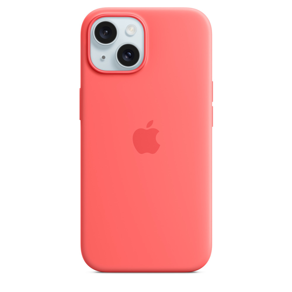 Силиконовый чехол для iPhone 15 Гуава