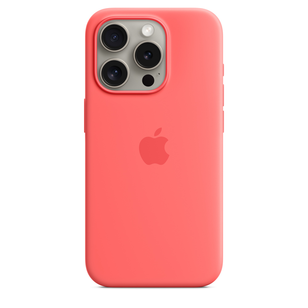 Силиконовый чехол для iPhone 15 Pro Max Гуава