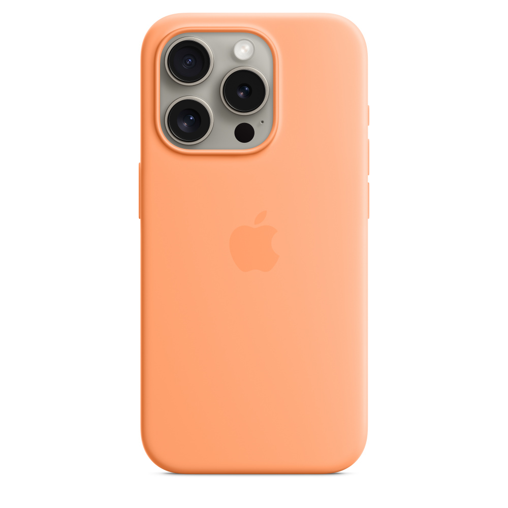 Силиконовый чехол для iPhone 15 Pro Max Оранжевый сорбет