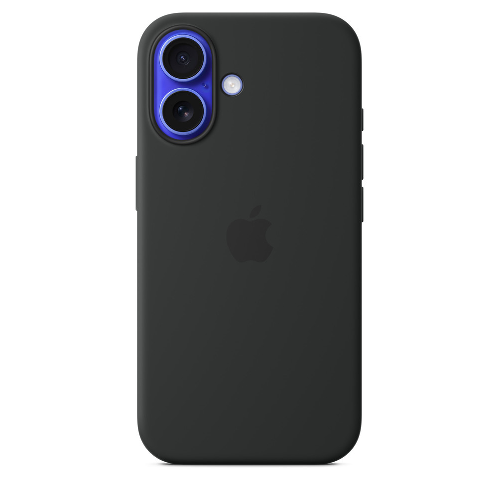 Силиконовый чехол для iPhone 16 Черный