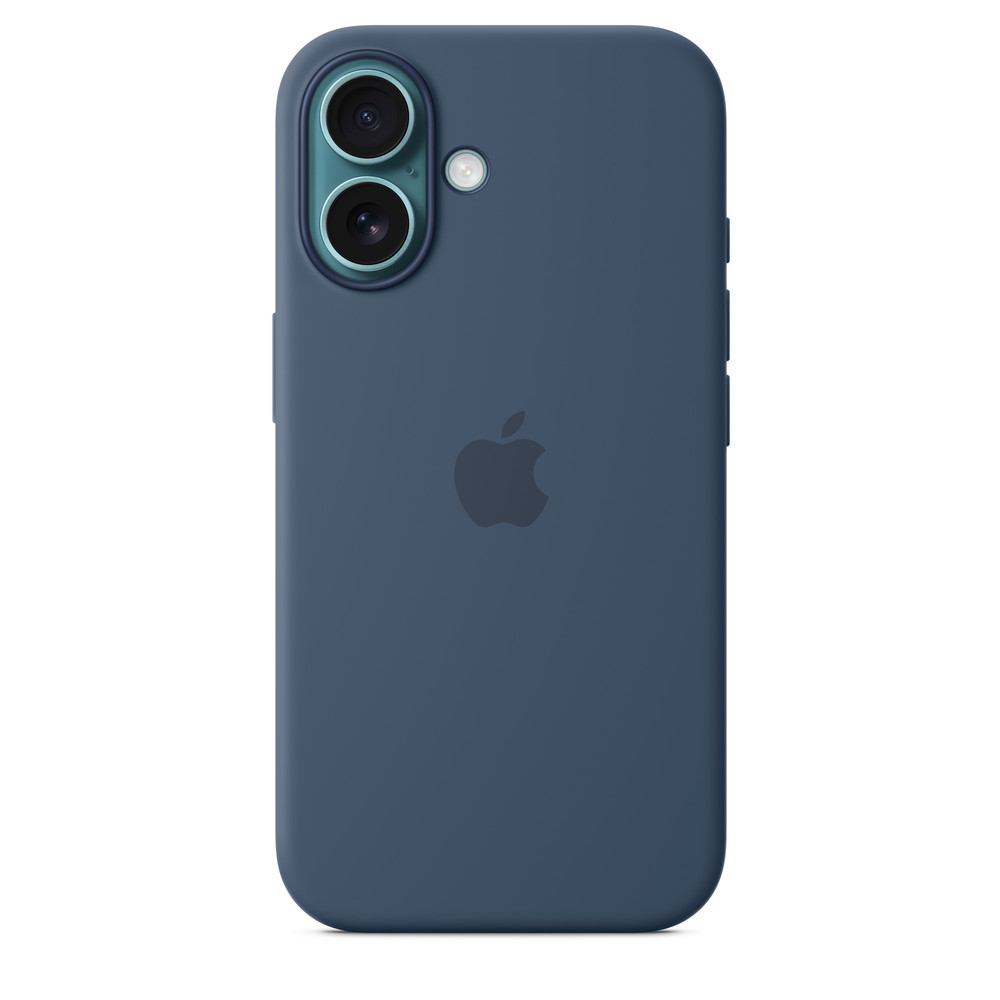 Силиконовый чехол для iPhone 16 Синий