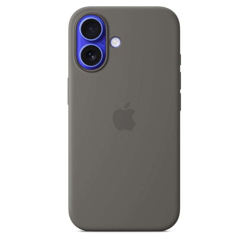 Силиконовый чехол для iPhone 16 Серый
