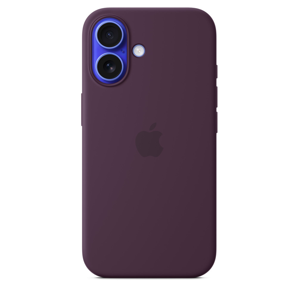 Силиконовый чехол для iPhone 16 Бордовый