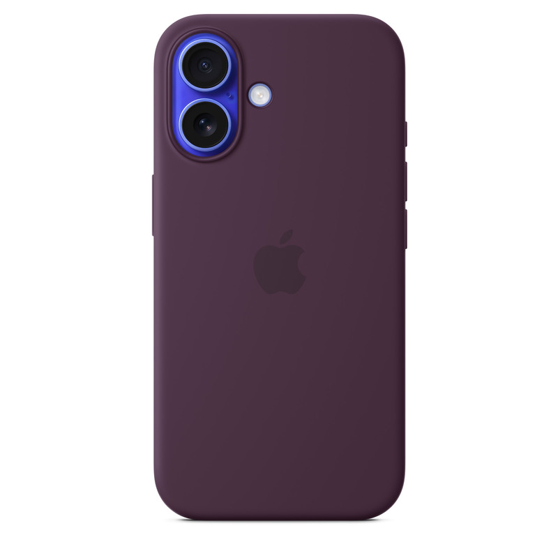 Силиконовый чехол для iPhone 16 Бордовый