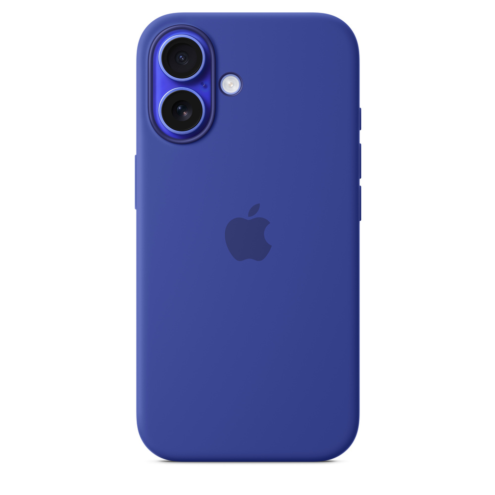 Силиконовый чехол для iPhone 16 Ультрамарин